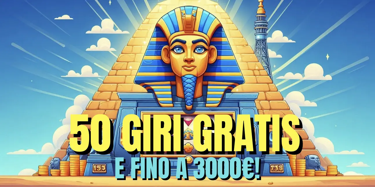 Bonus di benvenuto su GratoWin Casino - 50 giri gratis e fino a 3000€!